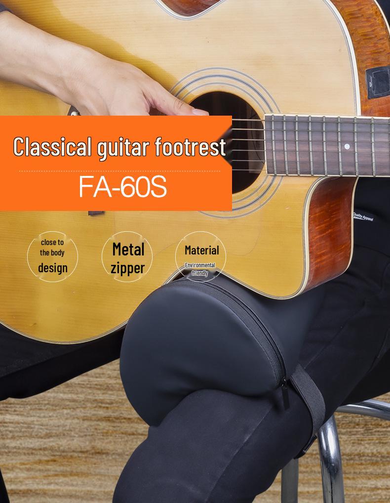 Flanger FA-60S Classical Guitar Cushion Support with High-Elastic Sponge and Leather