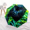 1pc Black Panther Automatic Open/close Folding Umbrella, Compact Portable Travel Umbrella,Durable Construction yy250814136