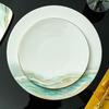 Elegant Gold Rim Bone China Tableware Set
