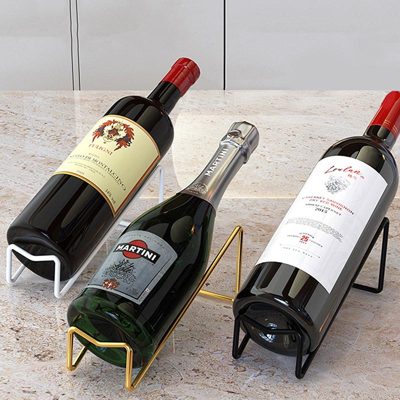 1 Pack Wine Bottle Rack Countertop Wine Bottle Display Rack Wine Storage Rack Simple Home Counter Decoration