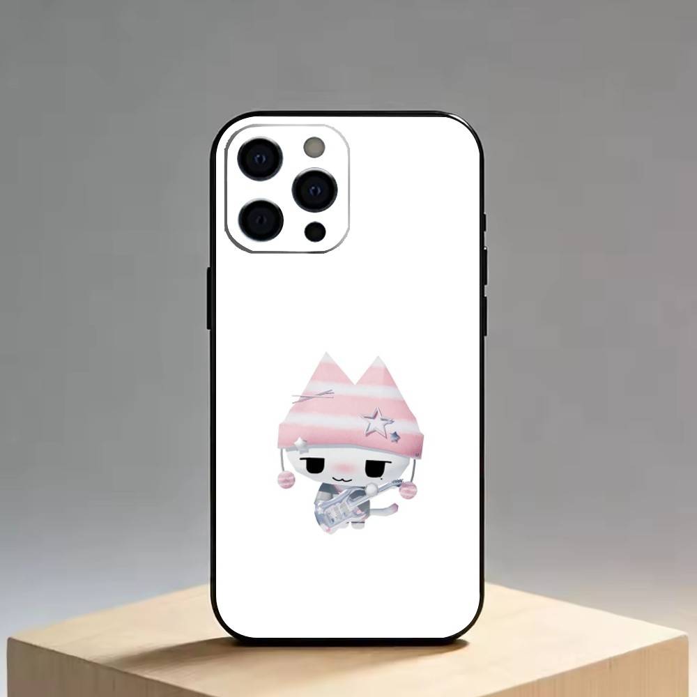 Cute Music cat Phone Case For iPhone 17, 16,15,14,13,12,11 Plus,Pro Max, Others Soft Black Cover