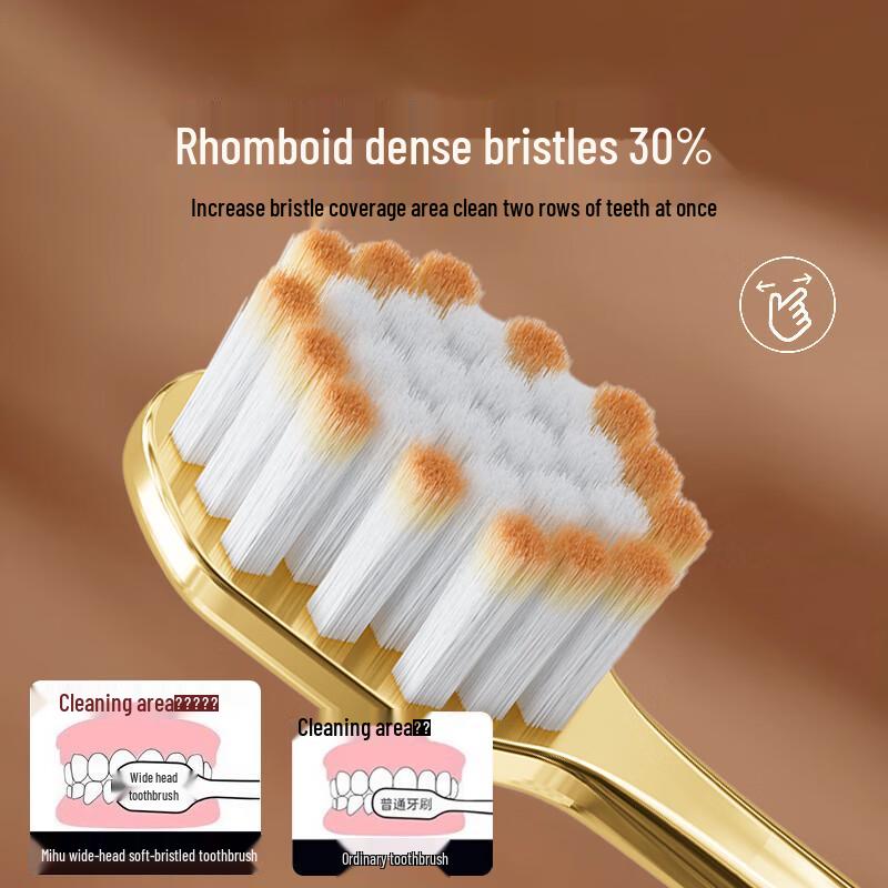 Qi Jing Soft Bristle Adult Toothbrush - 6 Pack