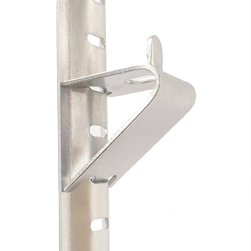 10Pcs Refrigerator Shelf Clips Stainless Steel Cooler Shelf Brace Freezer Rack Clip Support Hooks Metal Refrigerator Clamp Hooks