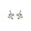 Elegant Plum Blossom Silver Ear Cuffs: Japanese-Korean Artistic Stud Earrings for Women