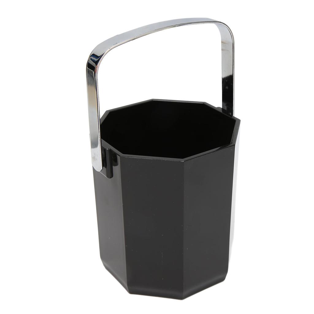 Champagne Bucket Stainless Steel Handle Strong Acrylic Multi Purpose Ice Cube Bucket for Family Bar Camping