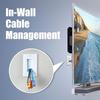 Dust Resistant Black Brush Wall Plate Cable Wall Plate For Wire in Wall Hider Cable Access , Wall Socket