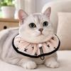 Pet Neck Collar for Dog Cats with Drawstring Adjustment, Cord Closures and Round Edges Design Neckwear for Photography, Lickproof, Wound Proection