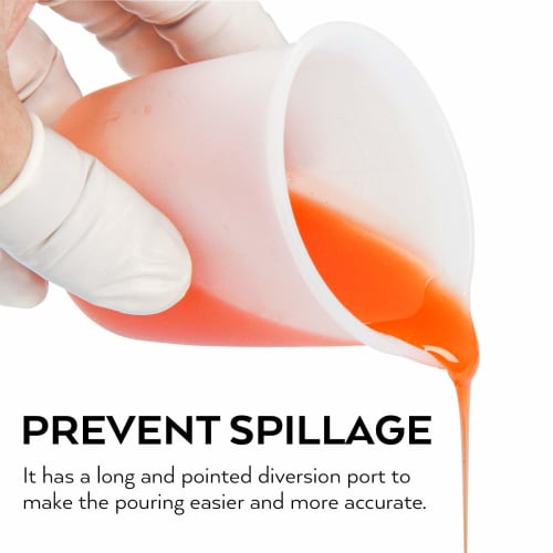 Nicpro Silicone Resin Measuring Cup Tool Kit, Includes 250ml & 100ml Measuring Cups, Silicone Popsicle Stirring Sticks, Pipettes, Epoxy Resin Mixing F