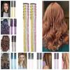 12Pcs Sparkle Tinsel Hair Extensions Heat Resistant Hair Tinsel Kit Highlights Hair Accessories