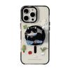 Magnetic Cat Stand Suitable for Apple 16promax Mobile Phone Case IPhone 15 Children's Fun Cartoon Transparent