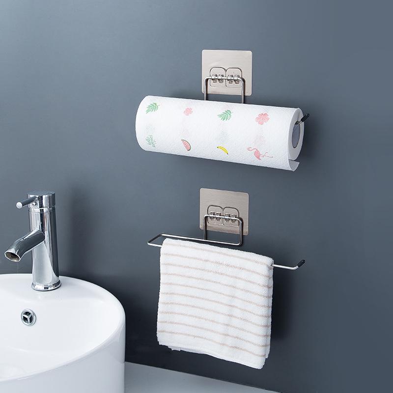 Punch-Free Disposable Dishcloth & Paper Towel Holder for Kitchen