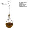 Durable Metal Hanging Pot Planter Basket And Bird Feeder, Creative Light Bulb Shape Weatherproof Feeder Flower with Chain for Outdoor Garden