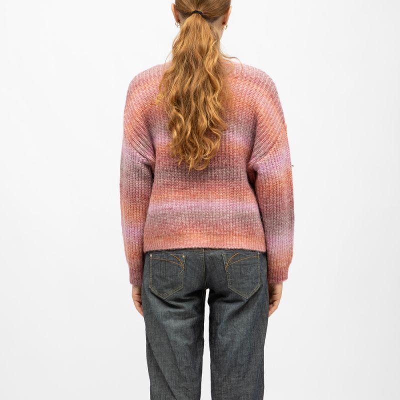 Pull maille tricotée col rond passoa multicolor manches longues Femme DEELUXE 74