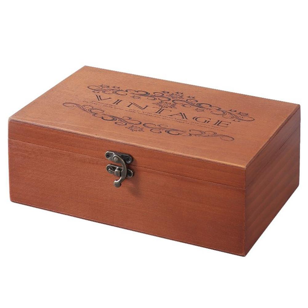 Handmade Storage Box S/M/L Vintage Wood Color Wooden