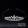 Romantic Princess Crown For Girls Rhinestone Crystal Hair Crowns Queen Headband Bridal Headdress Tiaras Hair Jewelry Accessories