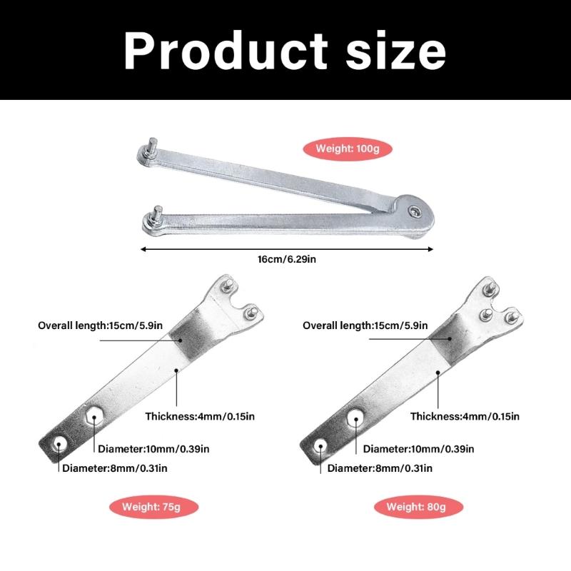 MultiPurpose Steel Grinder Machine Wrench Angle Grinder Wrench With 180°Rotation Capacity For Machinery Adjustments