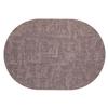 Nordic Oval Fabric Texture Placemat - Waterproof, Oilproof, Heat Insulation, Anti-Scald Mat 