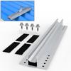 High Quality Solar Mounting Rails 1Set Backup Mini Rail Aluminum Alloy Silver Aluminum Aquaculture Bracket Commercial
