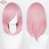 40cm Medium Basic Anime Cosplay Wig Bang Blond  Black White Red Pink Green Brown Gold Blue Heat Resistant Synthetic Hair Wigs