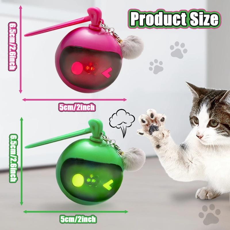 Smart Electric Cat Toy Green Pink Pet Ball Cat Interactive Exercise Fun Toy Keep the Cat from Being Lonely Multiple Play Style
