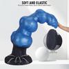 Realistic Canine Silicone Dildo - Dual-Use Adult Toy for Men/Women, Anal Stretcher, SM Play, Phallic Design with Suction Cup Base
