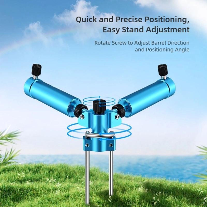 Fishing Rod Support Holder Stake for Anglers Feature Lightweight Design and Easy Assembly for Portable Use in Fishing