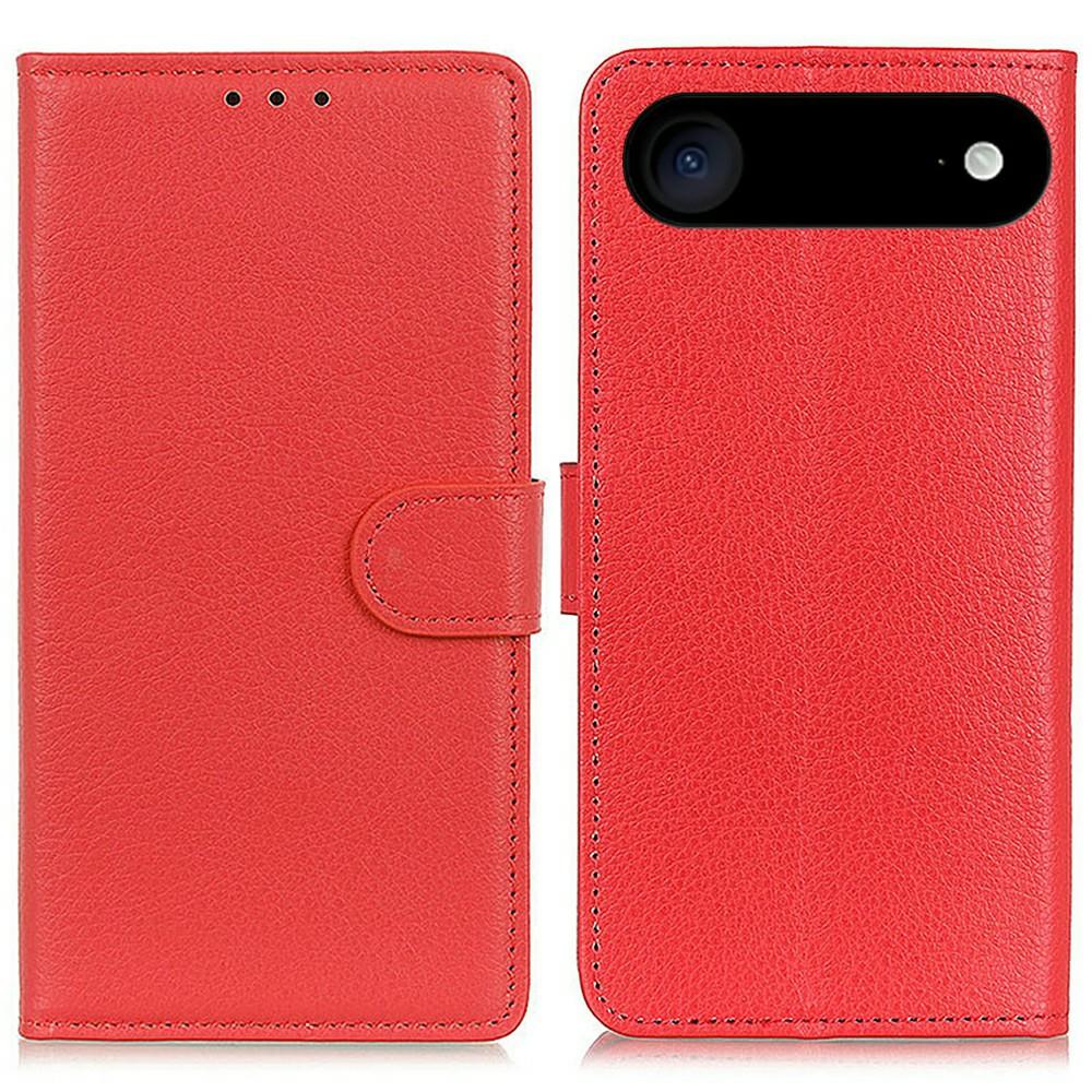For iPhone 17 Air Wallet Case PU Leather Phone Cover Litchi Texture