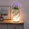 3D Printed Twisted Vase LED Lamp Nordic Minimalist Ambient Table Light Dual-Purpose Decor Lamp for Floral Arrangement, Ideal for Bedroom & Study Decor
