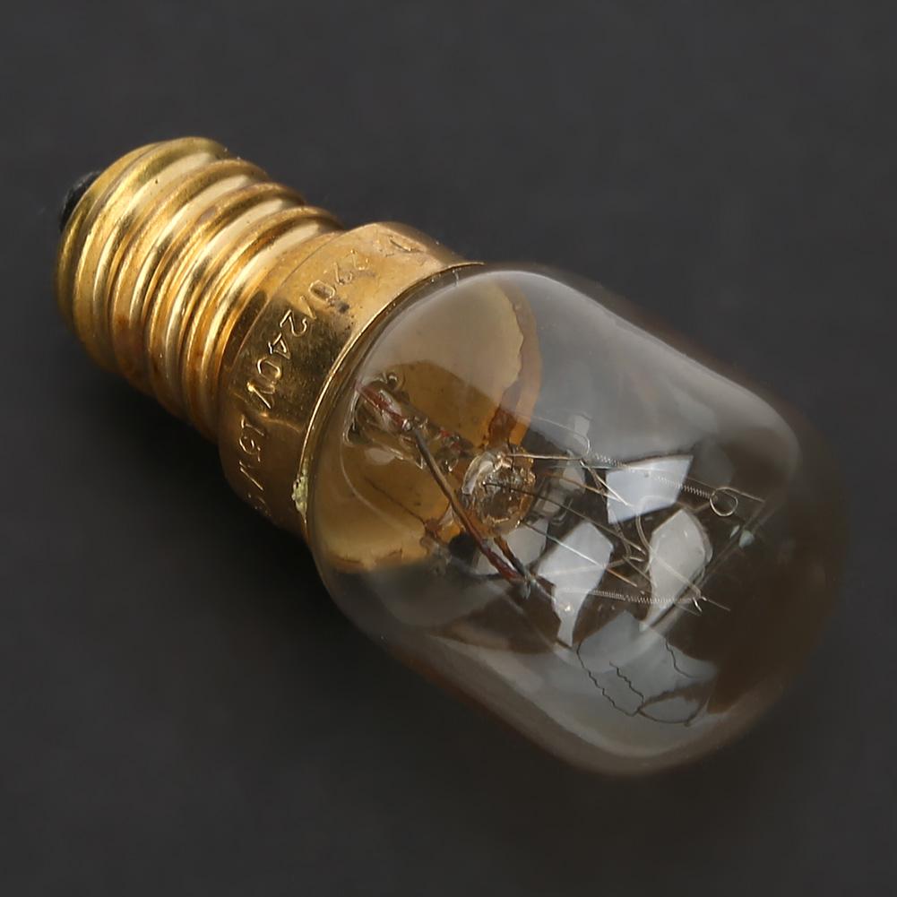 10 Stück 300 Grad Celsius Hochtemperaturbeständigkeit E14 Messing Mikrowellenofen Glühbirne Teile Zubehör 15W