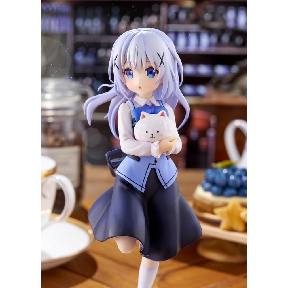 Plum Puella Magi Office A Is the Order a Rabbit Chino Cafe Style 1/7 Scale PVC Figure PF468