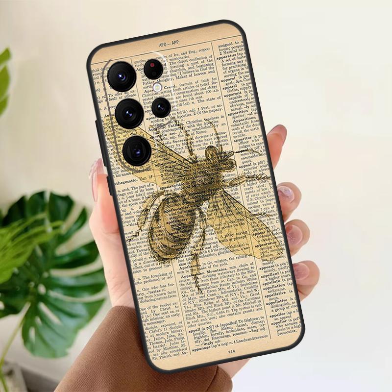 Bee Honey Soft Case For Samsung Galaxy S21 S22 S23 S24 S25 Ultra S9 S10 Plus S20 FE S24 FE Phone Cover