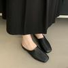 Fashion Fashion Square Toe Ladies Flats Slippers Sandals Shoes Female Footwear Flats Slides Slippers Shoes For Women Mules 2025 New