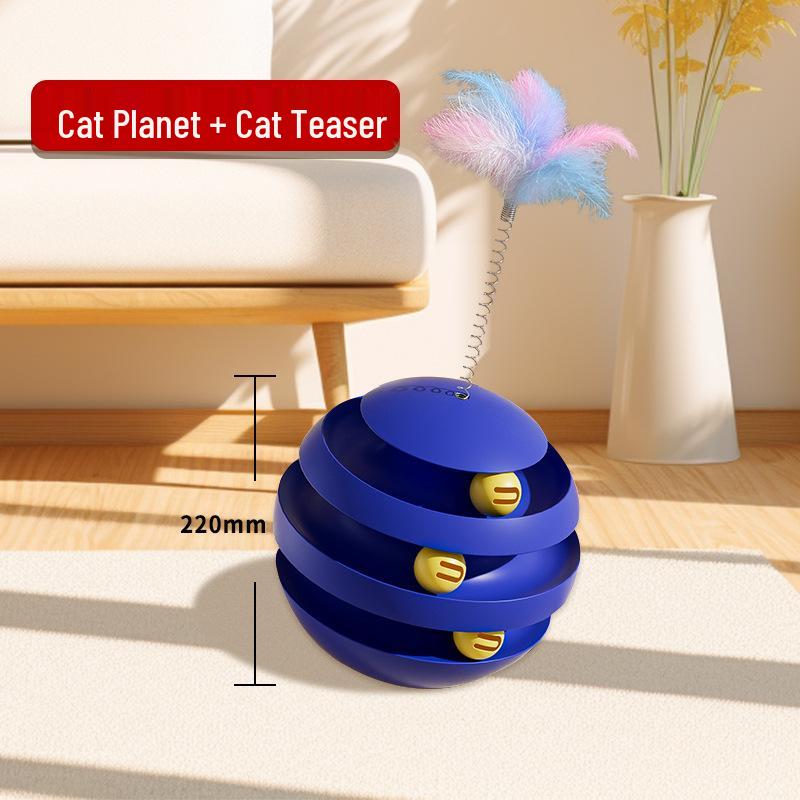 

Rotating Kitten Tumbler Toy - Self-Play Cat Toy for Pets Regular