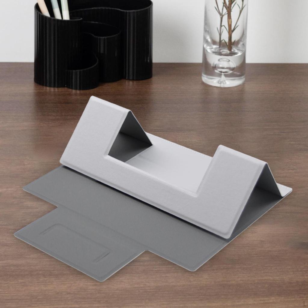 Portable PU Laptop Folding Stand Adjustable Anti Slip 5kg Load Bearing Stable Triangular Structure