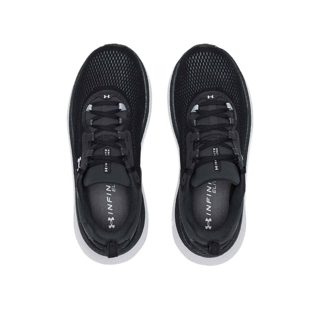 Under Armour HOVR Infinite Elite 2 Black White Men Sneakers Anthracite 3028169-001
