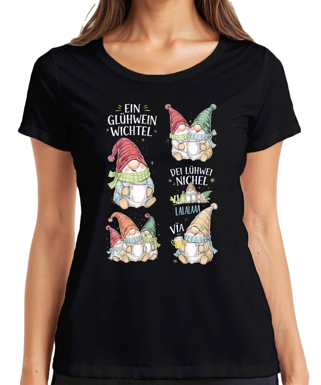 Ein Glühwein Wichtel Weihnachtswichtel Weihnachten Gemütlich Damen T-Shirt XS