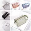 Large Capacity Transparent Cosmetic Bag Fresh Color Toiletry Storage Bag Mesh Makeup Bag  Outdoor