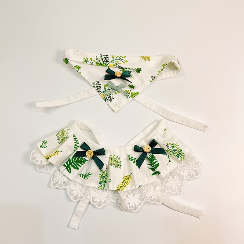 Dog Bib Pet Scarf Cat Collar Triangular Binder Kitty Scarf Cute Pet Saliva Towel