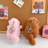 Soft Stuffed Tail Wagging Capybara Keyring Kawaii Capybara Doll Pendant  Kids Toy Gift