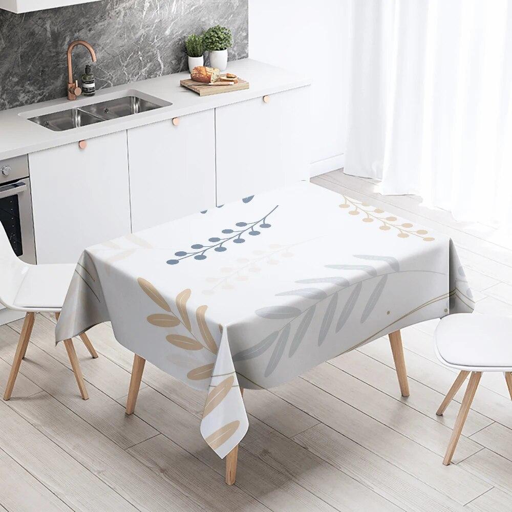 Cartoon floral tablecloth simple  anti-fouling waterproof rectangular  kitchen table home decoration