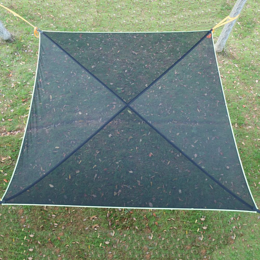 

Camping Square Hammock Tree Hanging Bed,Unfolded Size: 4x4x4m Black