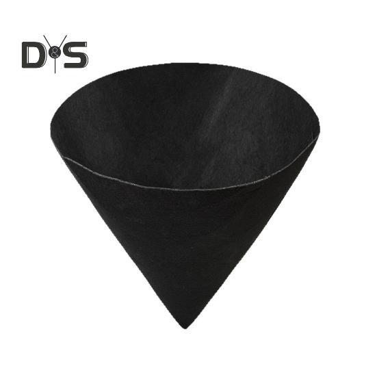 3 Stück kegelförmige Einsätze für Blumenkörbe, Pflanzkorbeinsätze, schwarze Filzeinlagen, Ersatz-Pflanzgefäßeinlagen für hängende Blumenkörbe im Freien