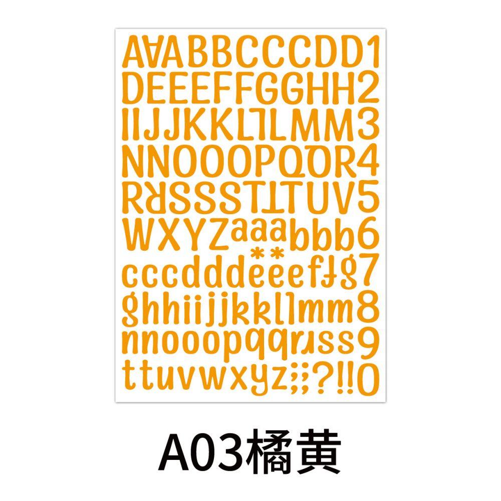 2Pcs 26 Alphabet A-Z Planner Stickers Waterproof Colorful Creative Diy Pvc Letter Number Sticker For Kids Cup Laptop