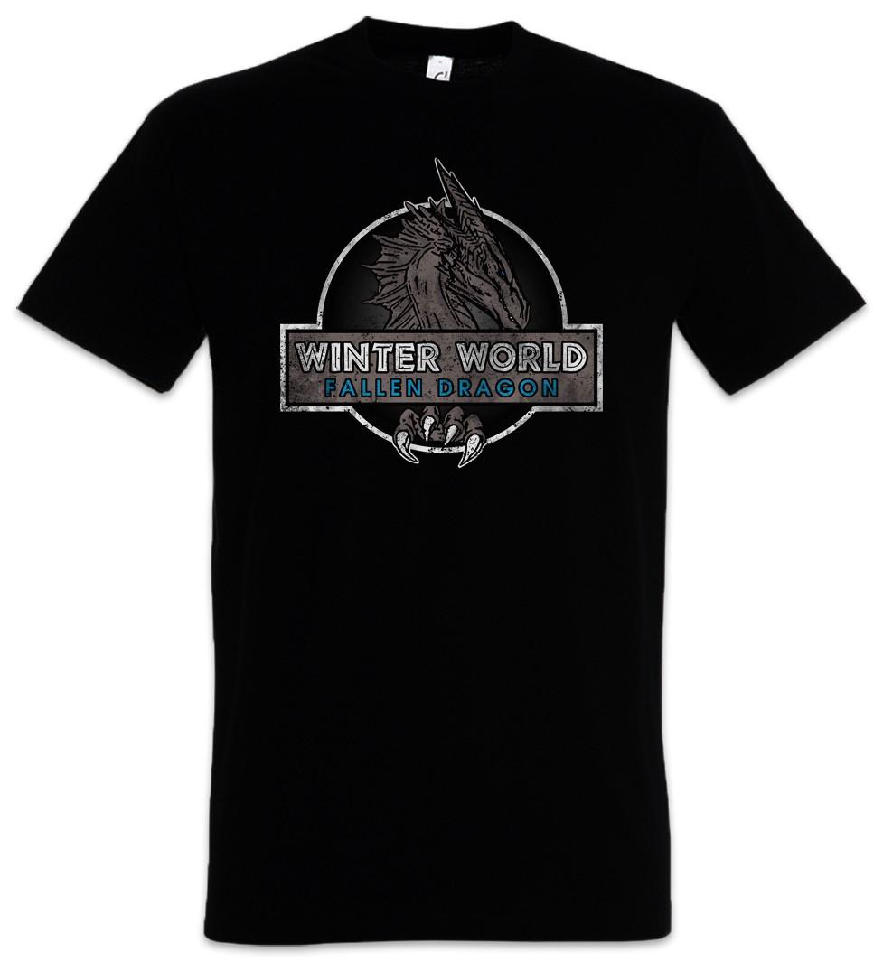 Winter World Herren T-Shirt Game Dragon Of Drache Thrones Fallen Blauer XXXXL