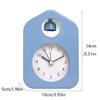 1pc simple metal cartoon quartz alarm clock, living room desktop/bedroom bedside silent night light clock