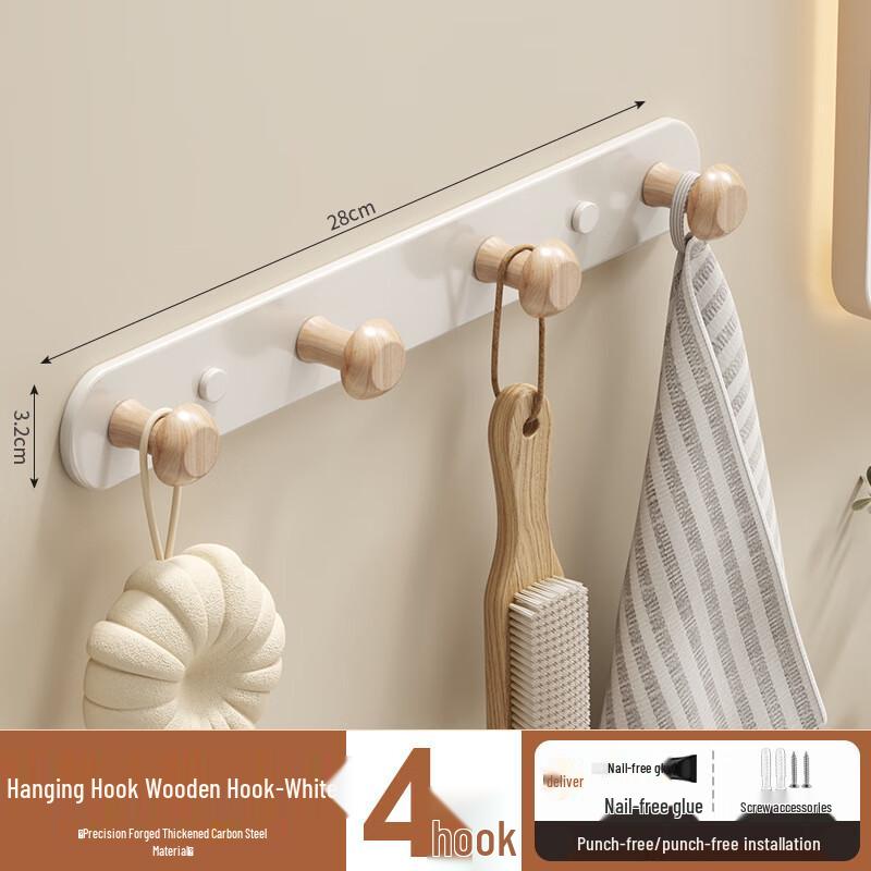 Kreative Wandmontierte Garderobe mit 8 Haken