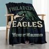 Philadelphia Eagles Personalized Name Blanket Lightweight Customizable Blanket Comfortable Great For Sofa Bedding Picnics Chair