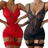 Sexual Sensation Pajamas One-Piece Skinny Shape Sexy Lingerie Set Lace Erotic Bodysuit Adult Mesh Uderwear Wedding Sleepwear