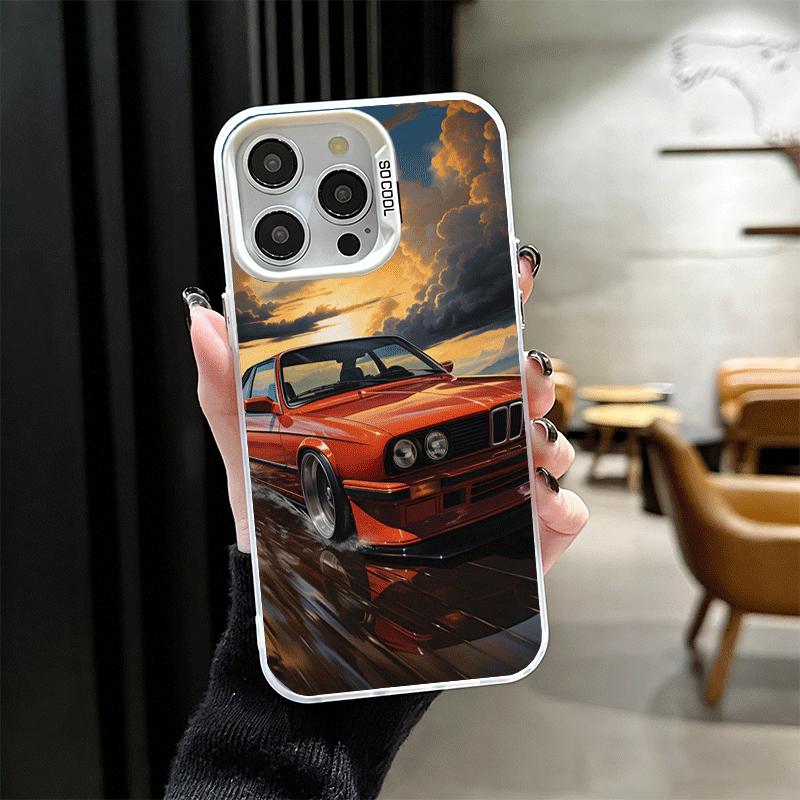Classic Vintage Retro Car Shockproof Phone Case for iPhone 17 Air 16 16E 15 Pro Max 14 Plus 13 Mini 12 Back Cover Anti Fall Fund