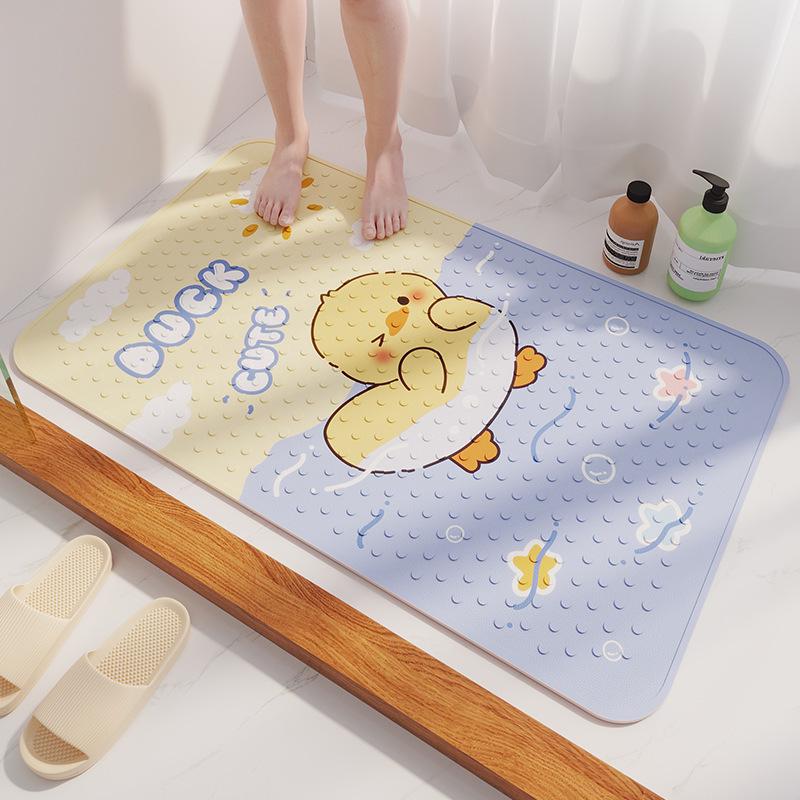 Child's Non-Slip Waterproof Bathroom Mat - Anti-Fall Shower & Toilet Floor Pad